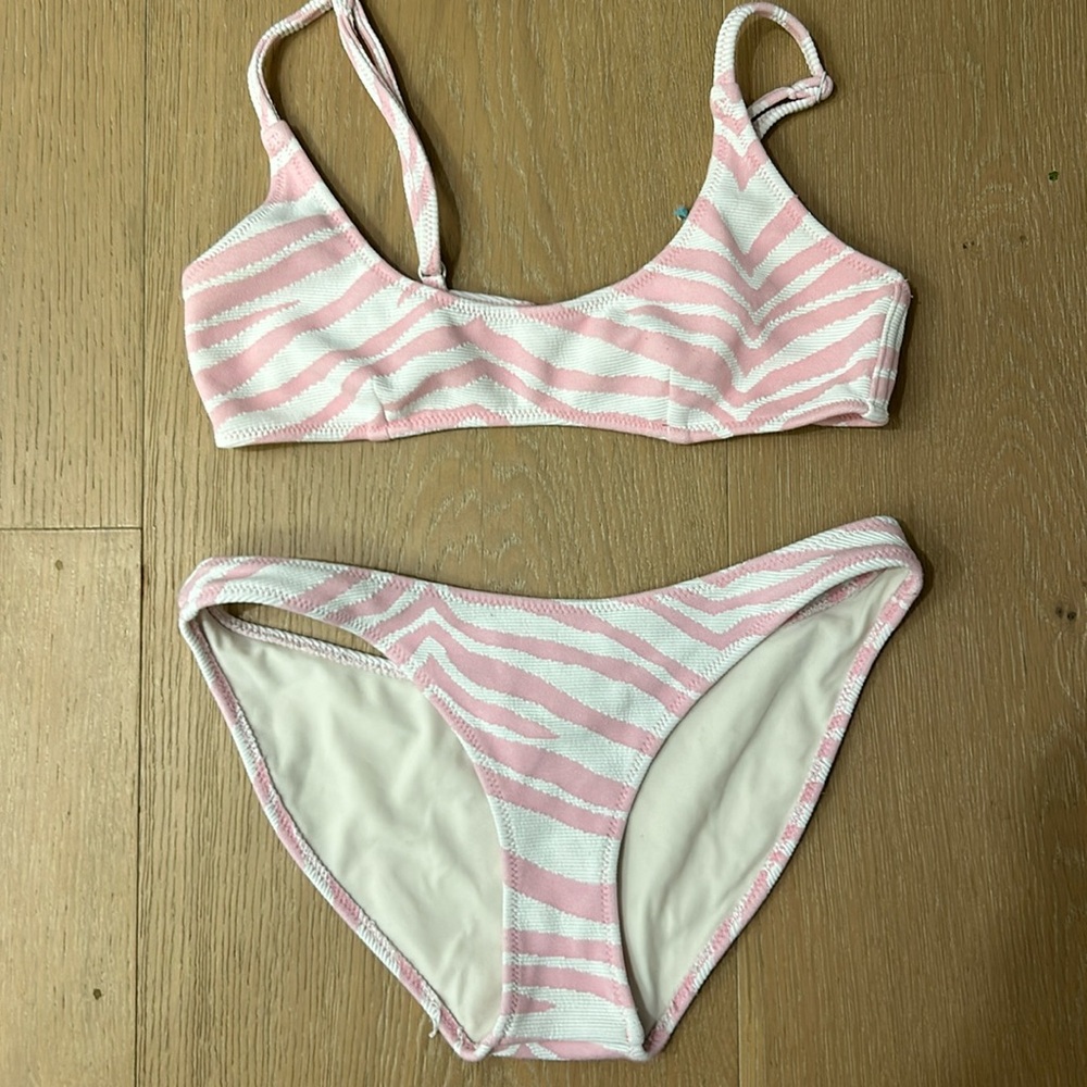triangl maci - zebra punch bikini | size xxs top | size xxs normal bottom